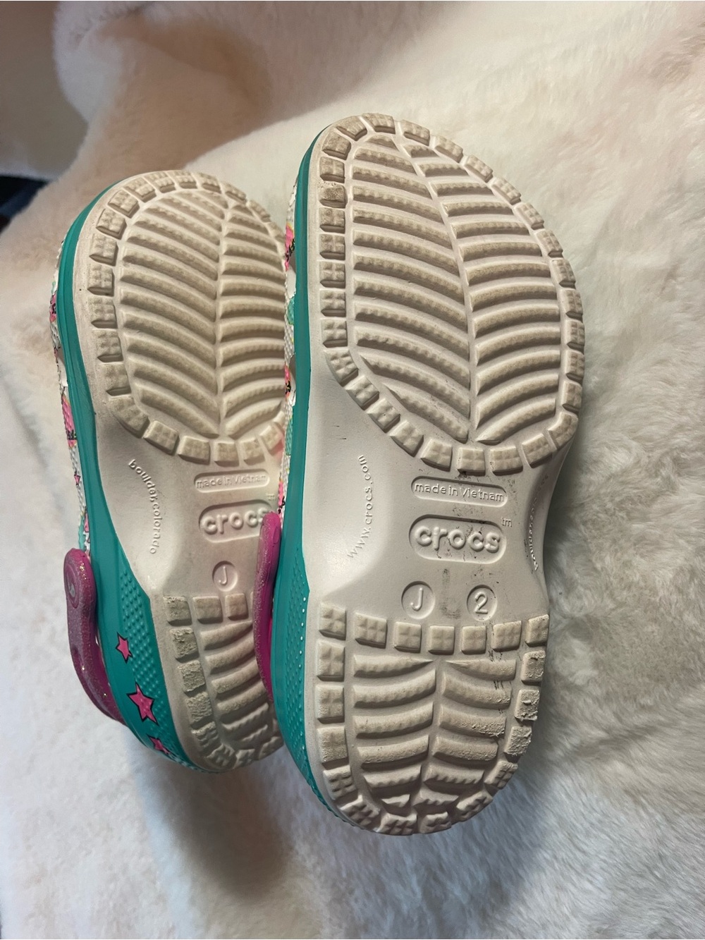 CROCS Kids White Pink Teal L.O.L. Surprise - Picture 5 of 8